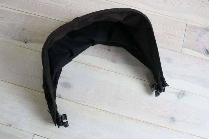 Bugaboo Cameleon zonnekap van Re-covers in zwart canvas, Kinderen en Baby's, Overige Kinderen en Baby's, Gebruikt, Ophalen of Verzenden