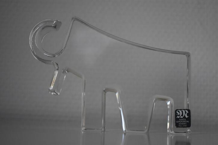 Mats Jonasson olifant - elephant MJ Sweden design art deco, Antiek en Kunst, Kunst | Designobjecten, Ophalen of Verzenden