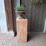 Landelijke houten zuil sokkel standaard 30x30x73cm *Etage3*, ., Ophalen of Verzenden, Zo goed als nieuw, .