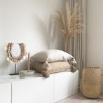 Marokkaans kussen crème wit offwhite pompons 40x60 bohemian, Huis en Inrichting, Woonaccessoires | Kussens, Nieuw, Ophalen of Verzenden