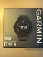 Garmin Fenix 6 Pro Solar 47mm 85gr power glas, Sieraden, Tassen en Uiterlijk, Sporthorloges, GARMIN, Hoogte, Zwart, Ophalen of Verzenden