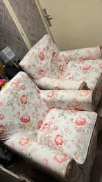Twee Ikea fauteuils met bloemenmotief, Ophalen, Gebruikt, 75 tot 100 cm, Stof