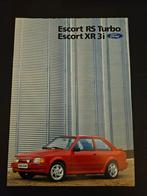 Brochure Ford Escort RS Turbo & XR3i 1986, Ophalen of Verzenden, Zo goed als nieuw, Ford