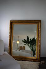 Gouden Spiegel Rechthoekig, Minder dan 50 cm, Gebruikt, Ophalen of Verzenden, Minder dan 100 cm