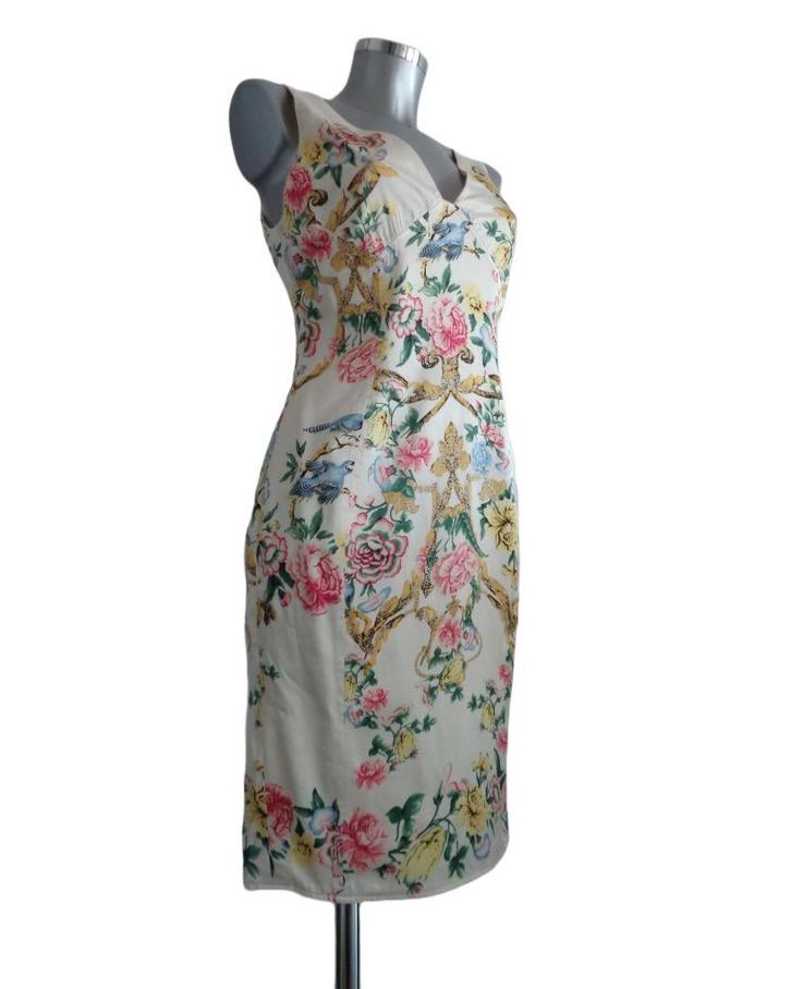 Roberto Cavalli hoogste lijn, zijden jurk, IT46-NL40 origin., Kleding | Dames, Jurken, Zo goed als nieuw, Maat 38/40 (M), Overige kleuren