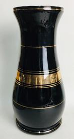 Vintage design Art Deco vaas Booms glas goudversiering, Antiek en Kunst, Verzenden