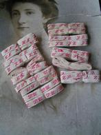 10 stuks antiek monogramband nr NN 1122 ger wutjes, Hobby en Vrije tijd, Naaien en Fournituren, Verzenden, Zo goed als nieuw, Lint, Band of Elastiek