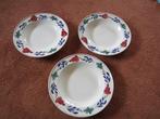 3 boerenbont diepe borden 1 boterhambord, Huis en Inrichting, Keuken | Servies, Ophalen of Verzenden, Zo goed als nieuw, Bord(en)