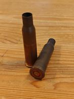 Twee lege hulzen 7,62x54R Mosin-Nagant en Dragunov SVD, Ophalen of Verzenden, Landmacht, Overige gebieden, Hulzen of Bodemvondsten