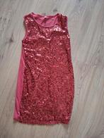 Kerstjurk feestjurk rood pailletten maat 158-164, Kinderen en Baby's, Kinderkleding | Maat 158, Ophalen of Verzenden, Zo goed als nieuw
