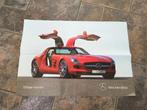 Poster Mercedes-Benz 2 kanten viering 125 jaar, Verzamelen, Ophalen, Rechthoekig Liggend, Zo goed als nieuw, A1 t/m A3