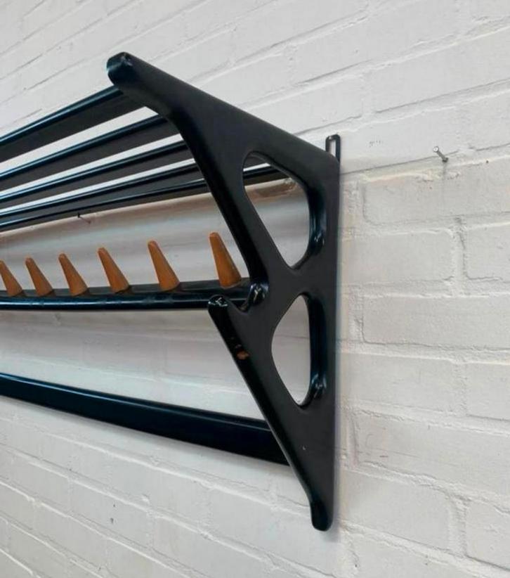 Kapstok geweldige Gio Ponti Italië wandkapstok jaren 50., Huis en Inrichting, Woonaccessoires | Kapstokken, Ophalen of Verzenden