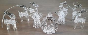 9 glazen kerstornamenten beschikbaar voor biedingen