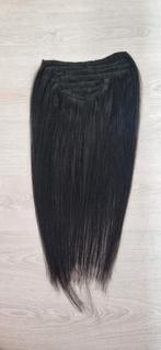Clip in Extensions - Zwart/Donker bruin - 80cm - Stijl, Sieraden, Tassen en Uiterlijk, Uiterlijk | Haarverzorging, Ophalen of Verzenden