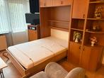 Bedkast, kastbed opklapbed, Huis en Inrichting, Ophalen, Zo goed als nieuw, Tweepersoons, Hout