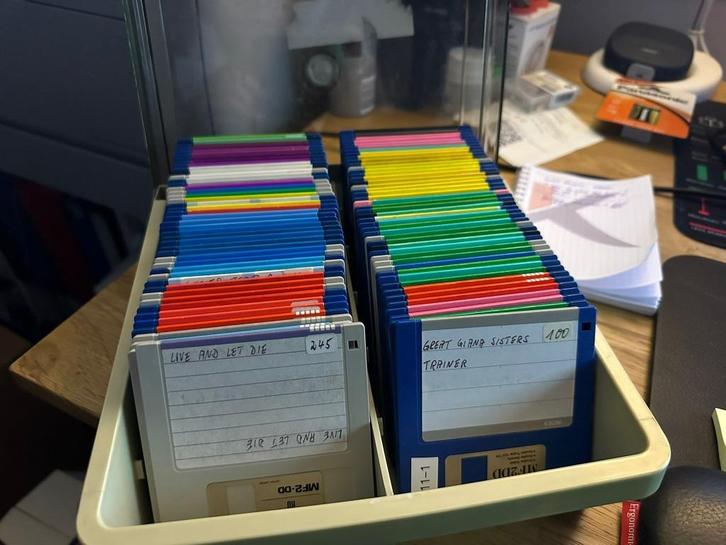 90 floppy disks met Amiga games – getest, 74 spellen, Computers en Software, Vintage Computers, Ophalen of Verzenden