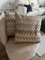 Colmare luxe sierkussen sierkussens zigzag beige, Ophalen of Verzenden, Zo goed als nieuw, Beige, Vierkant