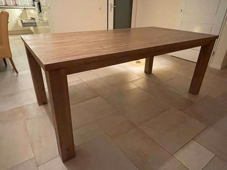 Massief houten uitschuifbare eettafel/ eetkamertafel., Huis en Inrichting, Tafels | Eettafels, Zo goed als nieuw, 50 tot 100 cm