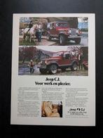 Oude reclame / JEEP CJ Laredo, Ophalen of Verzenden, Gelezen, Overige merken