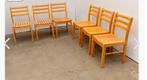 6x midcentury vintage stoelen, Gebruikt, Ophalen