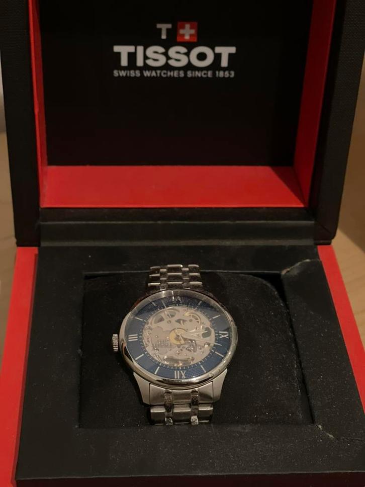 Tissot Chemin Des Tourelles Squelette, Sieraden, Tassen en Uiterlijk, Horloges | Heren, Zo goed als nieuw, Overige merken, Staal