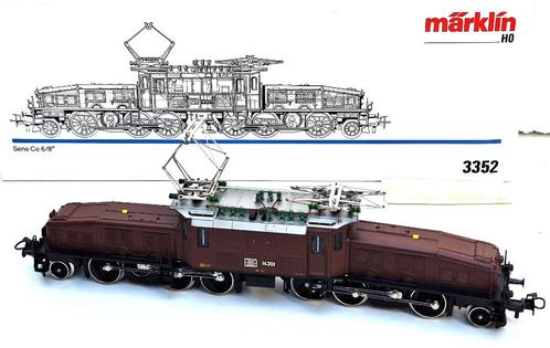 Märklin 3352 SBB Krokodil Ce6/8III metaal toptoestand in OVP, Hobby en Vrije tijd, Modeltreinen | H0, Locomotief, Wisselstroom