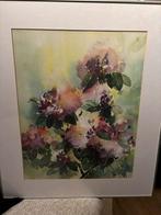 Aquarel kunstwerk in rvs lijst, Ophalen