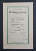 Nederlandsch Indische Compagnie voor Adm. en Financiering, Postzegels en Munten, Aandelen en Waardepapieren, Verzenden, 1920 tot 1950