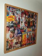 Abba collage in lijst 50x50, Verzamelen, Muziek, Artiesten en Beroemdheden, Ophalen of Verzenden, Poster, Artwork of Schilderij