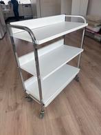 Verrijdbaar schilders of pedicure meubel, Met plank(en), Gebruikt, 50 tot 100 cm, Modern