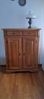 Massief Eiken kast 130 x 100 x 40, Ophalen, Gebruikt, 100 tot 150 cm, Eikenhout