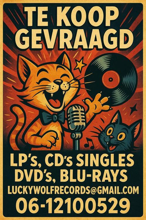 Te koop gevraagd Lp's Singles Dvd's Blu-ray's Cd's Inkoop, Cd's en Dvd's, Vinyl | Rock, Gebruikt, Poprock, Overige formaten, Ophalen of Verzenden