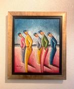 moderne schilderij, gesigneerd door B Long, Antiek en Kunst, Kunst | Schilderijen | Abstract, Ophalen