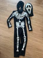 Skeletpak met Scream Masker, Ophalen of Verzenden, Zo goed als nieuw, 122 t/m 128