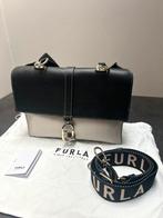 Furla - Narciso schoudertas van leer - beige/zwart, Ophalen of Verzenden, Nieuw, Zwart, Schoudertasje