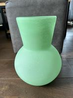 Pastel groene vaas, Ophalen, Minder dan 50 cm, Groen, Glas