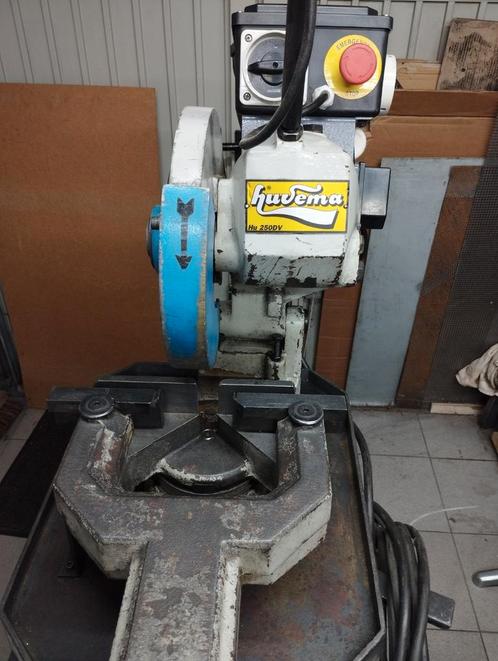 Metaal afkortzaag Huvema Hu250DV, Doe-het-zelf en Verbouw, Gereedschap | Zaagmachines, Zo goed als nieuw, Afkortzaag, 1200 watt of meer