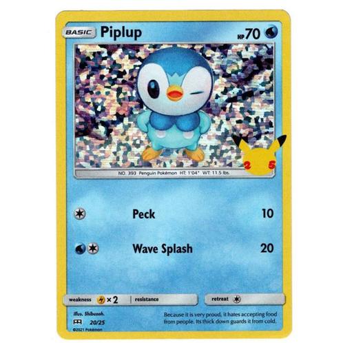 Piplup, Hobby en Vrije tijd, Verzamelkaartspellen | Pokémon, Zo goed als nieuw, Losse kaart, Ophalen of Verzenden