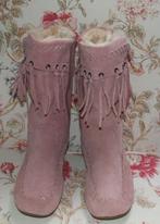laarzen suede met franje, Kleding | Dames, Schoenen, Ophalen, Hoge laarzen, Zo goed als nieuw, Roze