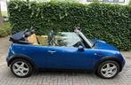 Mini 1.6 16V Cooper Cabrio 2006 Blauw i.z.g.s., Auto's, Mini, Voorwielaandrijving, Open dak, Beige, 4 cilinders