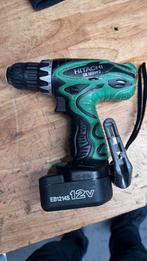 Hitachi koki DS 12DVF3, Gebruikt, Variabele snelheid, Ophalen of Verzenden, Boor- en Schroefmachine