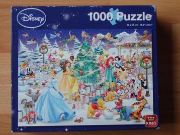 Leuke Disney Kerst puzzel met 1000 stukjes van King beschikbaar voor biedingen