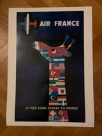 Affiche Air France 50x70, Huis en Inrichting, Woonaccessoires | Schilderijen, Tekeningen en Foto's, Foto of Poster, Ophalen of Verzenden
