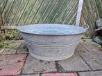 Zinken teil, Tuin en Terras, Bloembakken en Plantenbakken, Ophalen, Gebruikt, Metaal, 30 tot 60 cm