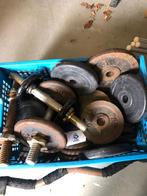 Dumbel halters met veel verschillende gewichten, Sport en Fitness, Fitnessmaterialen, Ophalen, Gebruikt, Dumbbell