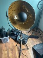 Toffe zwart/gouden sta lamp, Ophalen, Gebruikt, Metaal, 100 tot 150 cm