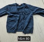 H&M donkerblauwe vestje maat 80, H&M, Ophalen of Verzenden, Zo goed als nieuw, Truitje of Vestje