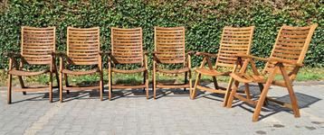 4 + 2 Hartman Prestige teakhouten standenstoelen, inklapbaar beschikbaar voor biedingen