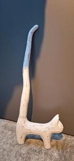 Wc rolhouder in vorm van een poes., Ophalen of Verzenden, Wit