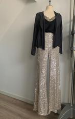 American Vintage vestje blouse jasje zwart grijs M/38, Maat 38/40 (M), Verzenden, Zo goed als nieuw, American Vintage